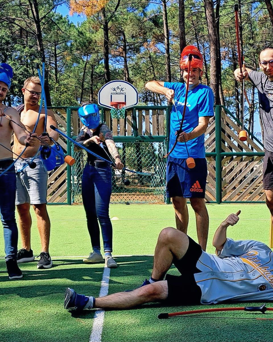 Animation Archery Tag - Team building Funtastic sur le Bassin d'Arcachon